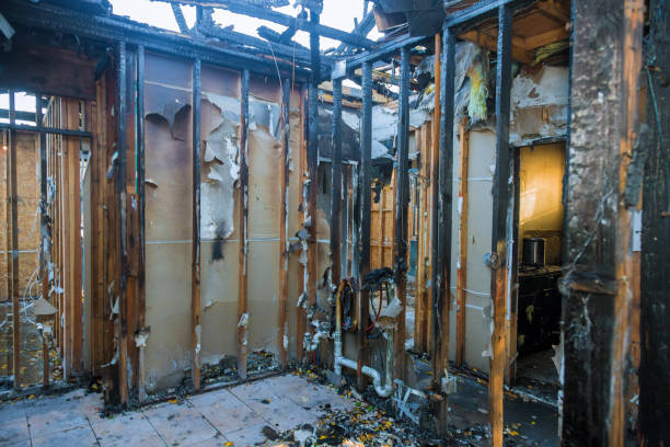 Professional Emergency Fire Damage Restoration technician working in Wayzata, MN